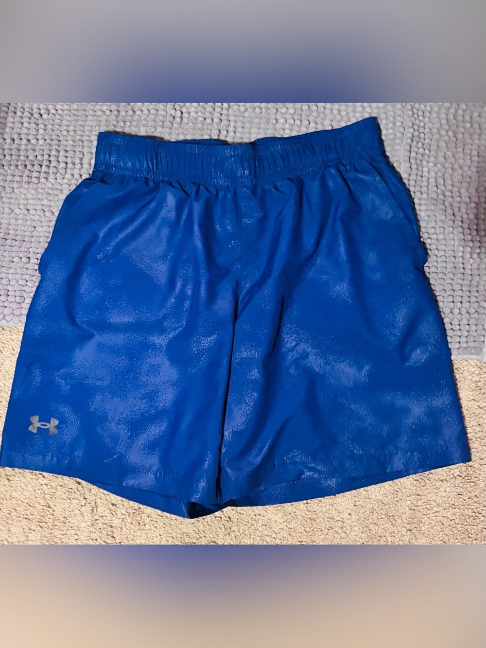 Under Armour Royal Blue Athletic Shorts with Elastic Waist